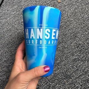 Hansen Surfboards Blue Sili Pint Tumbler